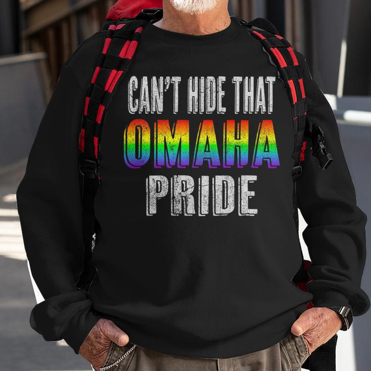 Retro 70S 80S Style Cant Hide That Omaha Gay Pride Sweatshirt Gifts for Old Men