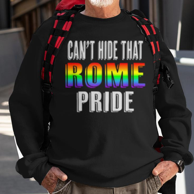 Retro 70S 80S Style Cant Hide That Rome Gay Pride Sweatshirt Gifts for Old Men