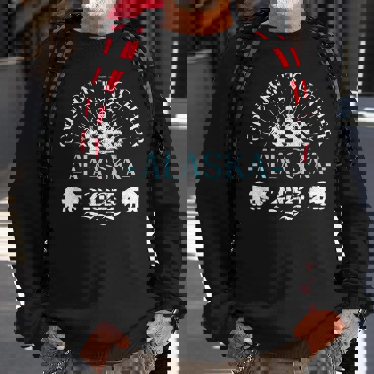 Retro Alaska Cruise 2023 Family Cruise 2023 Family Matching Sweatshirt Gifts for Old Men