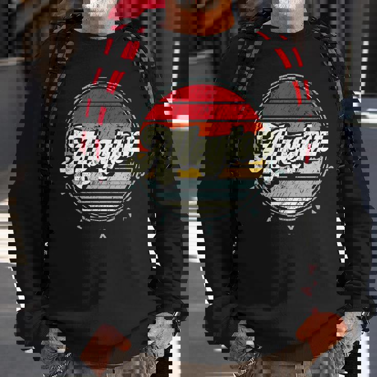 Retro Alleyton Home State Cool 70S Style Sunset Sweatshirt Gifts for Old Men Retro Alleyton Home State Cool 70S Style Sunset Sweatshirt Gifts for Old Men