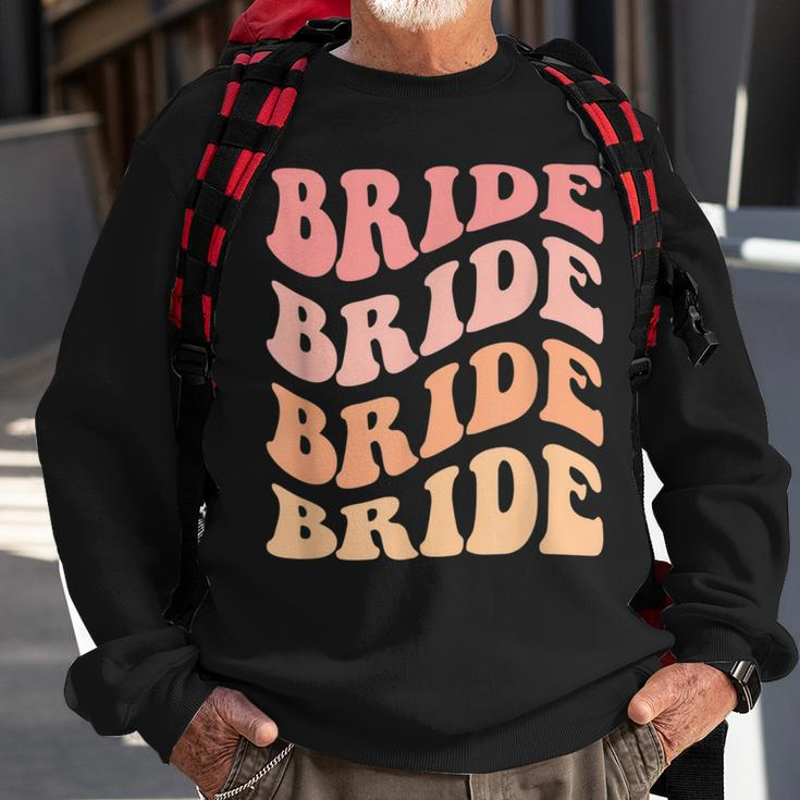 Retro Batch Bachelorette Party Outfit Bride Funny Sweatshirt Gifts for Old Men