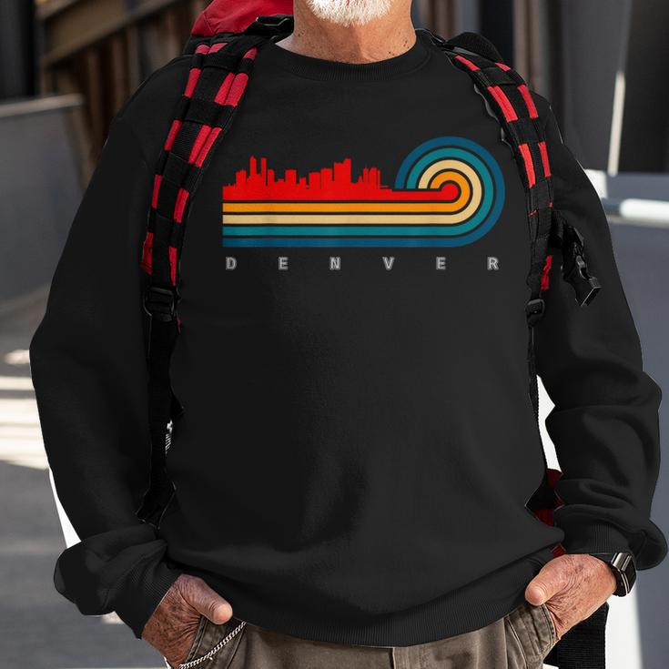 Retro City Of Denver Colorado Sweatshirt Gifts for Old Men