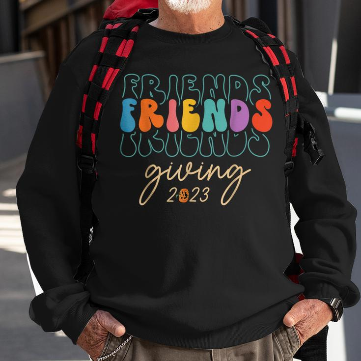 Retro Friends Giving 2023 Thanksgiving Friendsgiving Sweatshirt Gifts for Old Men