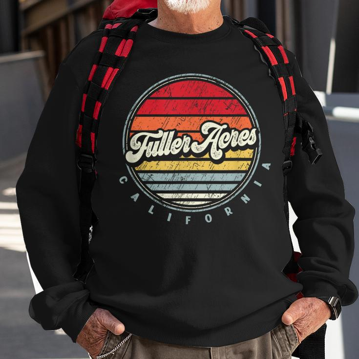 Retro Fuller Acres Home State Cool 70S Style Sunset Sweatshirt Gifts for Old Men