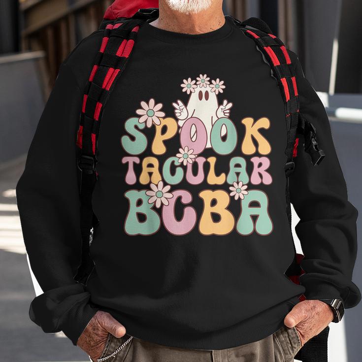 Retro Spook Tacular Bcba Halloween Ghost Spooky Season Sweatshirt Gifts for Old Men