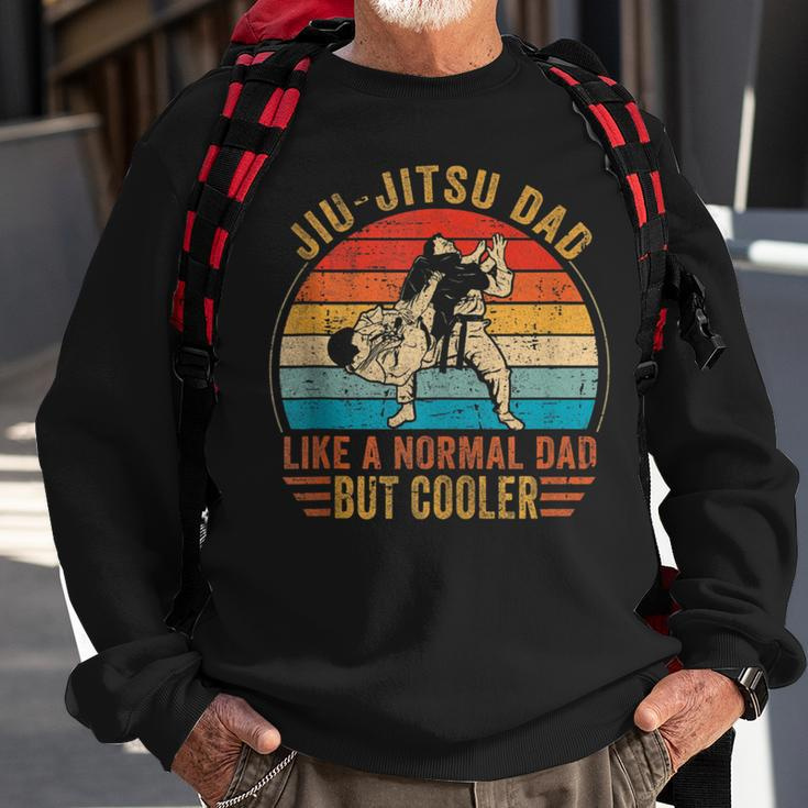 Retro Jiu Jitsu Dad Bjj Men Fathers Day Vintage Sweatshirt Gifts for Old Men
