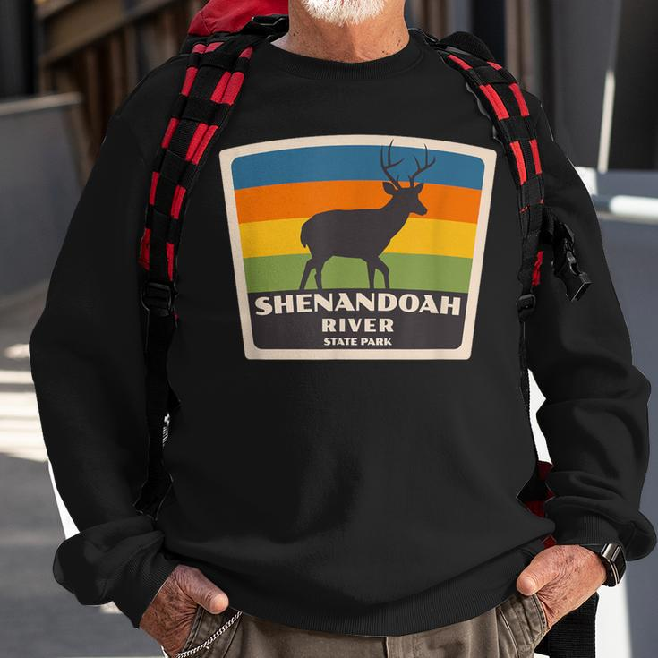 Retro Shenandoah River State Park Virginia Deer Va Souvenir Sweatshirt Gifts for Old Men