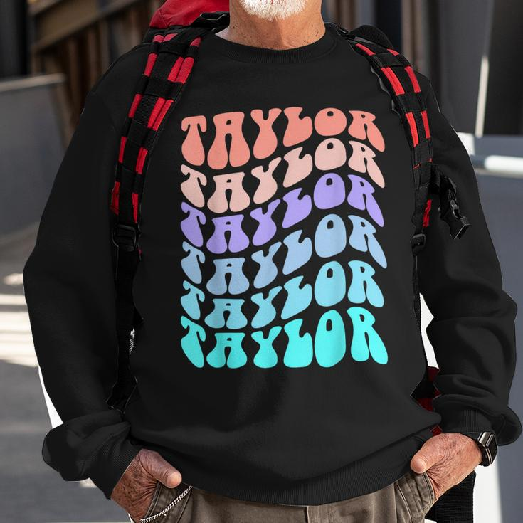 Retro Taylor First Name Birthday Sweatshirt Gifts for Old Men
