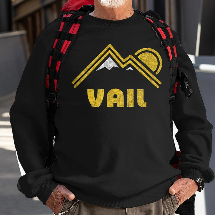 Retro Vail Colorado CoVintage Mountains Sweatshirt Gifts for Old Men
