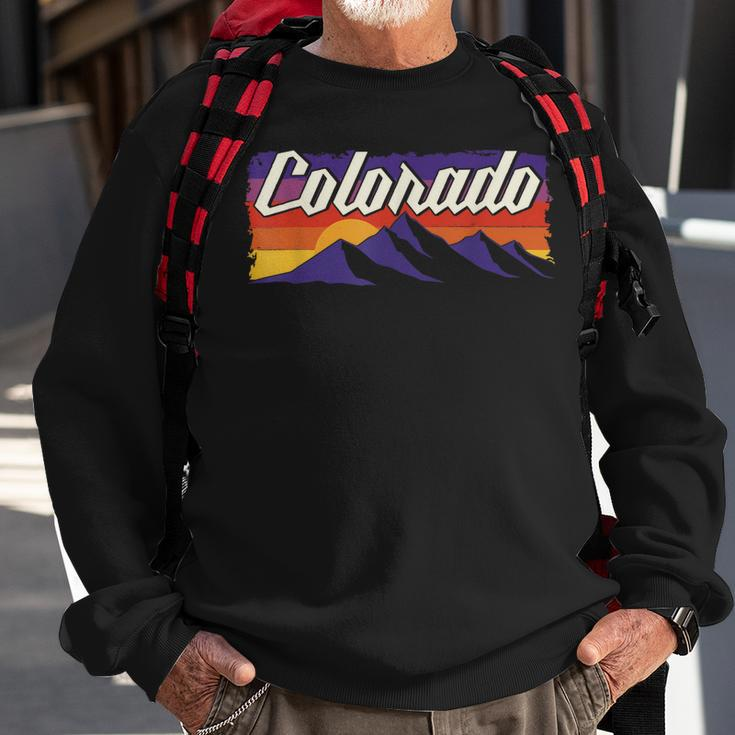 Retro Vintage Mountains Colorado Sweatshirt Gifts for Old Men