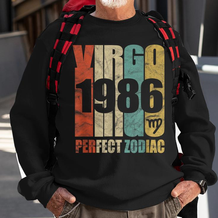 Retro Virgo 1986 32 Yrs Old Bday 32Nd Birthday Sweatshirt Gifts for Old Men
