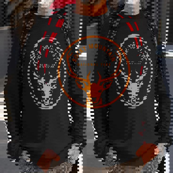 Rocky Mountain National Park Vintage Elk Souvenir Retro Sweatshirt Gifts for Old Men