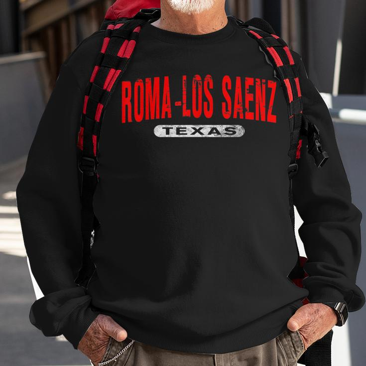 Roma-Los Saenz Tx Texas Usa City Roots Vintage Sweatshirt Gifts for Old Men