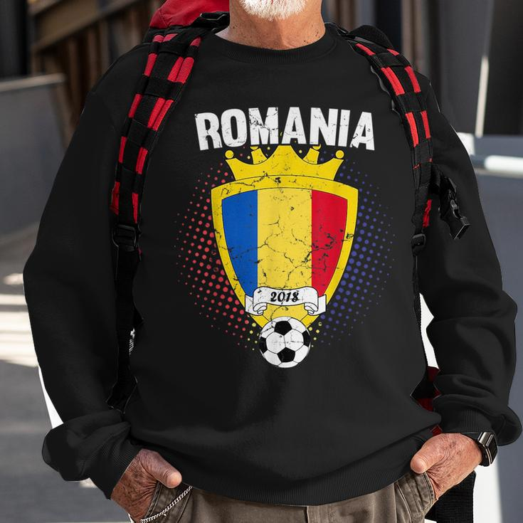 Romania Soccer 2018 Romanian Flag National Team Cup Sweatshirt Gifts for Old Men