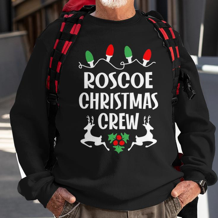 Roscoe Name Gift Christmas Crew Roscoe Sweatshirt Gifts for Old Men