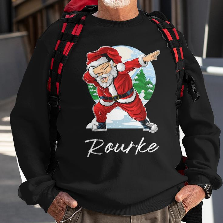 Rourke Name Gift Santa Rourke Sweatshirt Gifts for Old Men