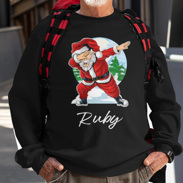Ruby Name Gift Santa Ruby Sweatshirt Gifts for Old Men