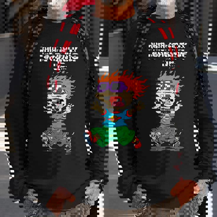 Running From My Responsibilities Like Chucking Running Sweatshirt Gifts for Old Men
