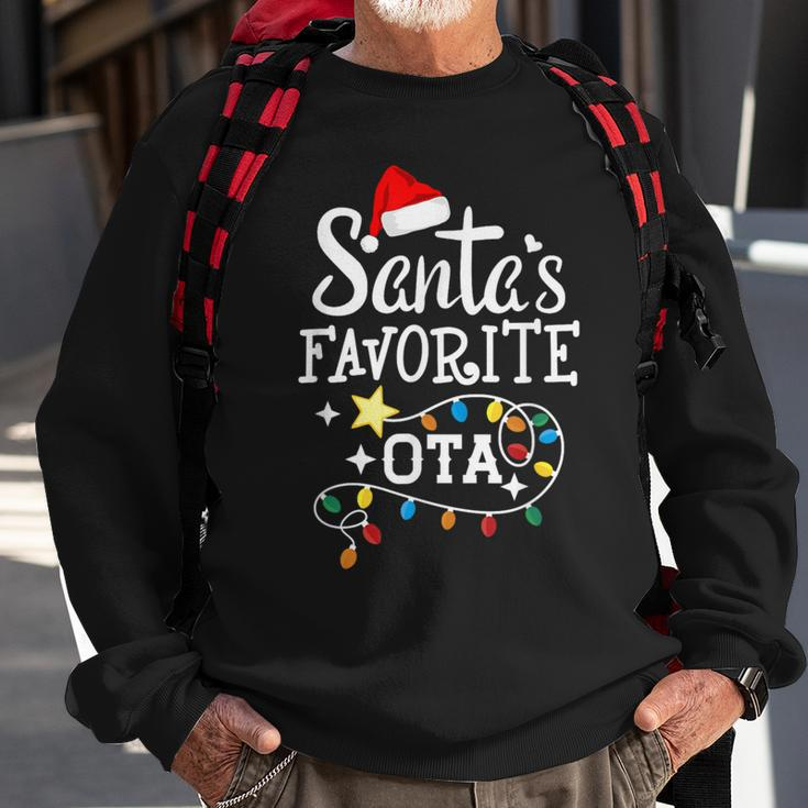 Santas Favorite Ota Christmas Occupational Therapy Assistant Sweatshirt Gifts for Old Men