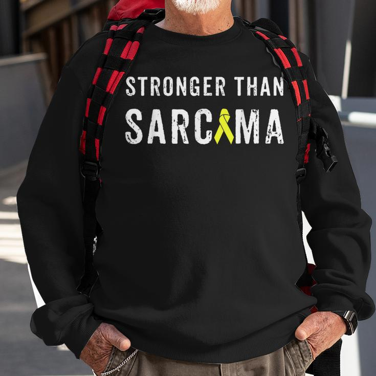 SarcomaBone Cancer Awareness Patient Gift Yellow Sweatshirt Gifts for Old Men