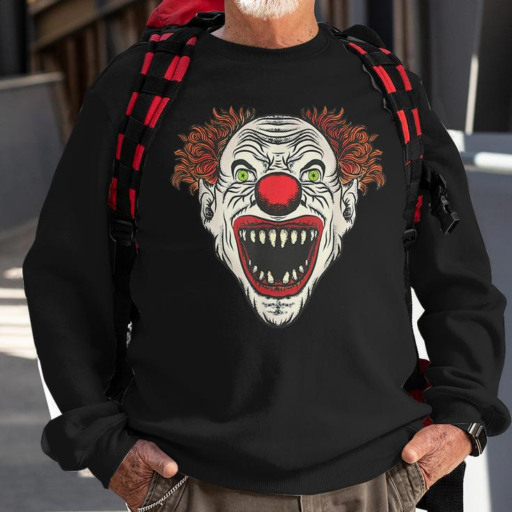 Scary Clown Frightful Horror Gift Sweatshirt Gifts for Old Men