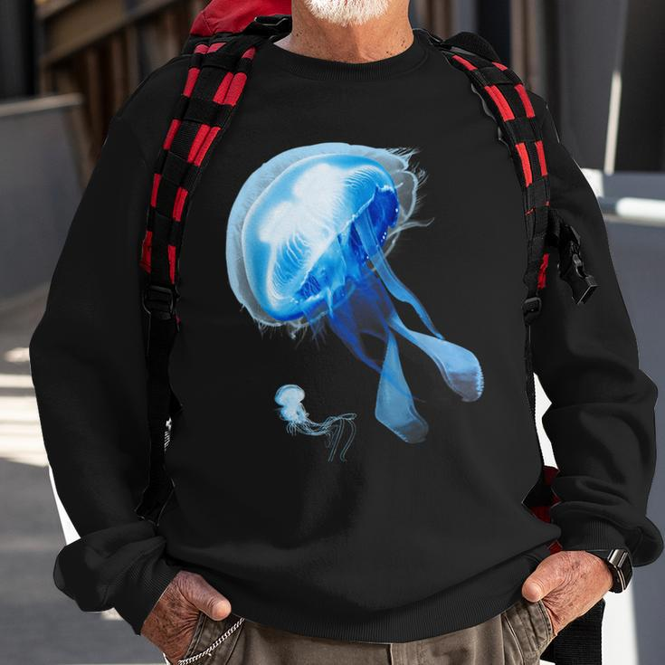 Sea Nettle Jellyfish Diving Underwater Beauty Sweatshirt Gifts for Old Men