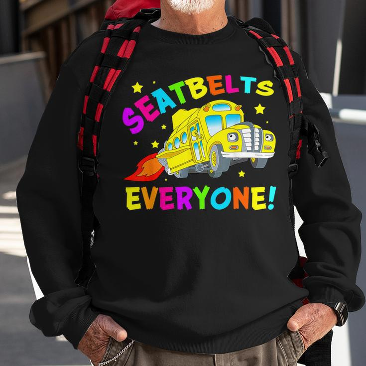 Seatbelts Everyone Magic School Bus Driver Halloween Costume Sweatshirt Gifts for Old Men