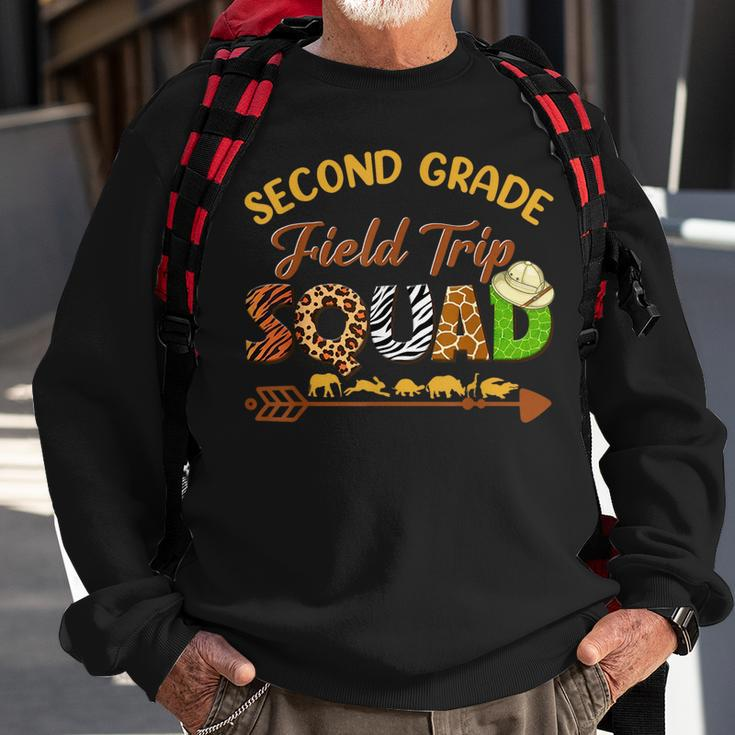 Second Grade Students School Zoo Field Trip Squad Matching Sweatshirt Gifts for Old Men
