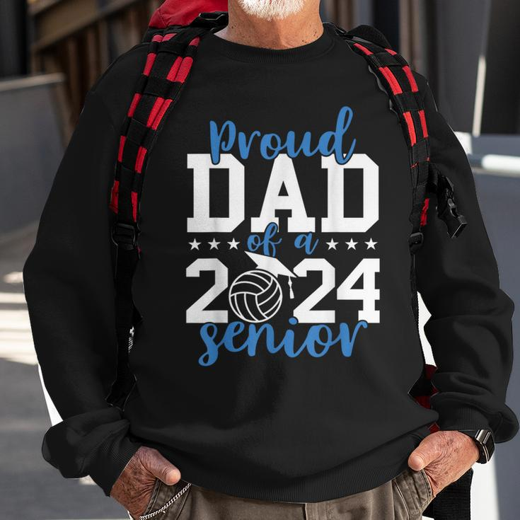 Senior Dad 2024 Volleyball Senior 2024 Class Of 2024 Sweatshirt Gifts for Old Men