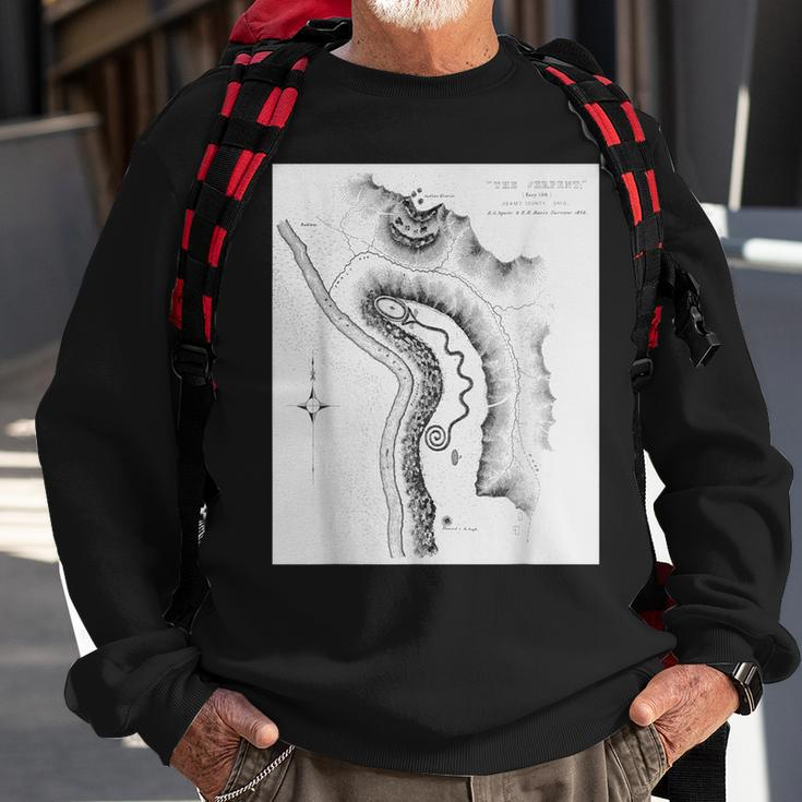 Serpent Mound Fort Ancient Adena Culture Ohio Sweatshirt Gifts for Old Men