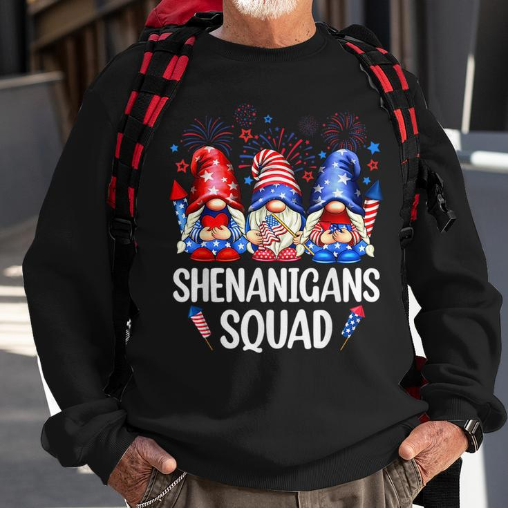 Shenanigans Squad Gnomes Usa Independence Day 4Th Of July Sweatshirt Gifts for Old Men