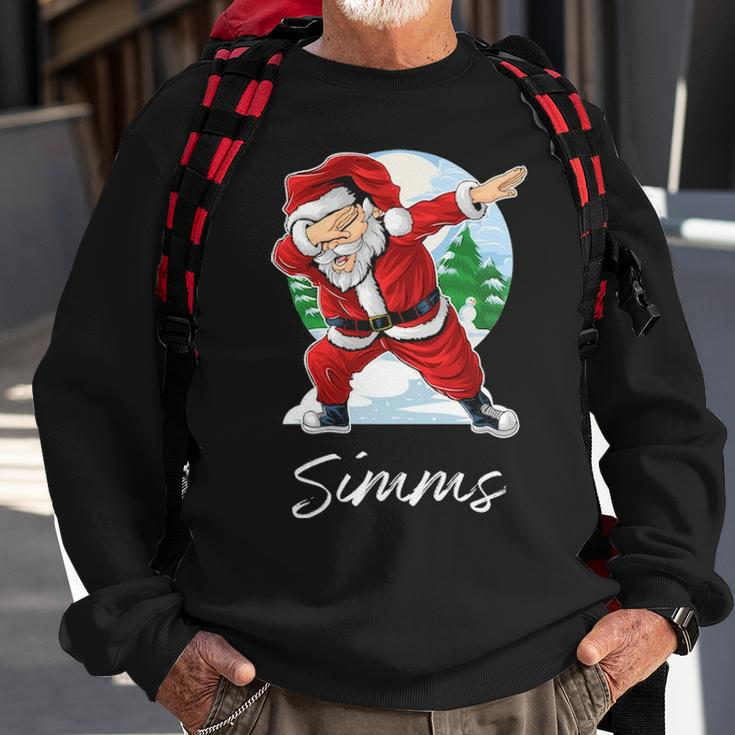 Simms Name Gift Santa Simms Sweatshirt Gifts for Old Men