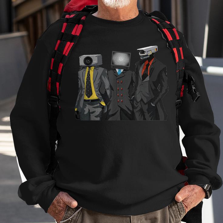 Skibidi Toilet Cameraman Speakerman Tvman Sweatshirt Gifts for Old Men