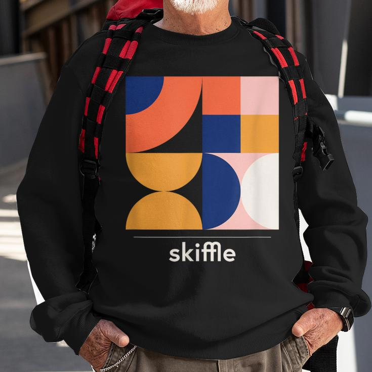 Skiffle Vintage Jazz Music Band Minimal Sweatshirt Gifts for Old Men