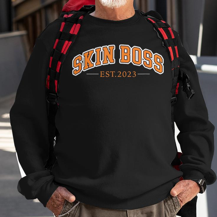Skin Boss Est 2023 Future Esthetician Aesthetician Sweatshirt Gifts for Old Men