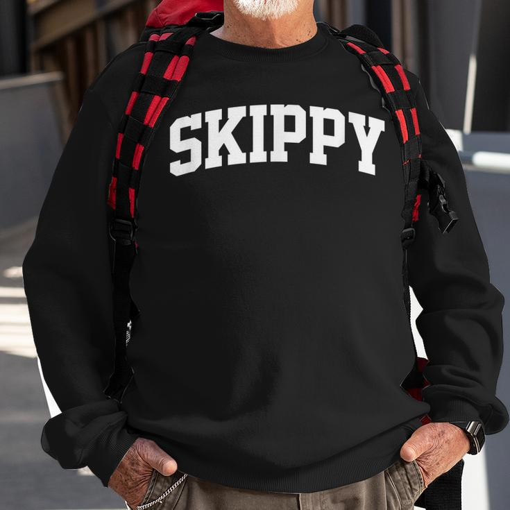 Skippy Name Last Family First College Arch Sweatshirt Gifts for Old Men