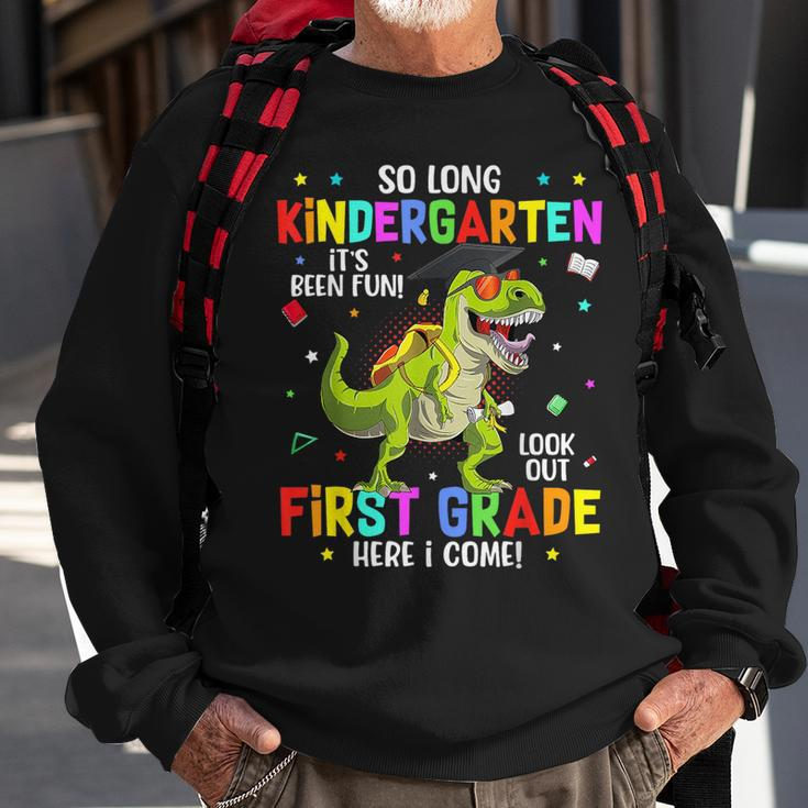 So Long Kindergarten Hello 1St Grade GraduationRex Boys Sweatshirt Gifts for Old Men