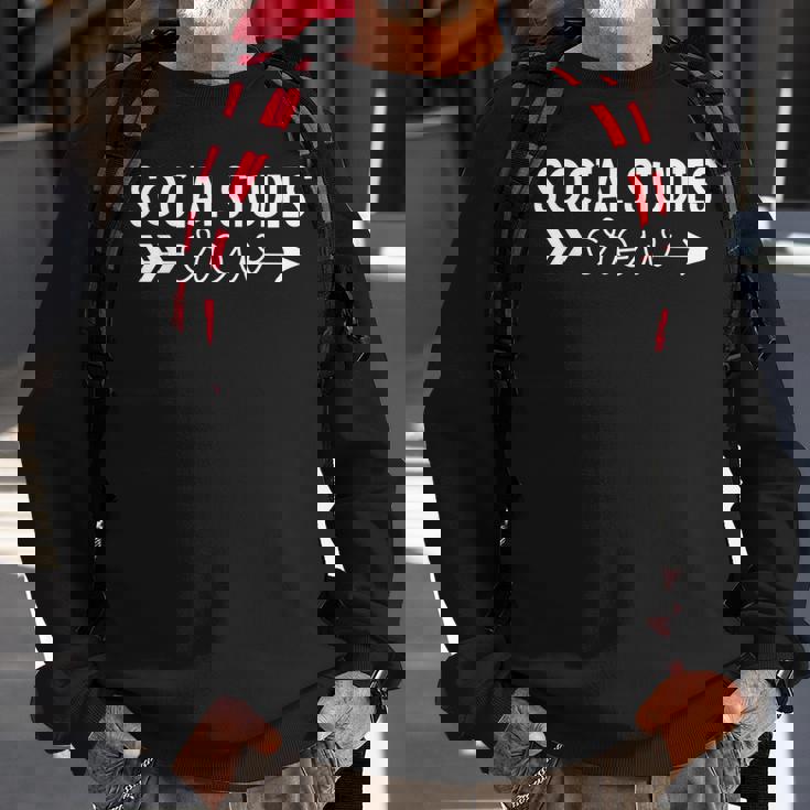 Social Studies Team Social Studies Crew Sweatshirt Gifts for Old Men