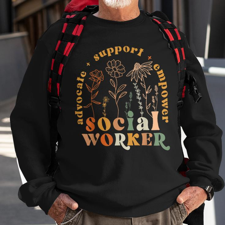 Social Worker Social Work Month Sweatshirt Gifts for Old Men