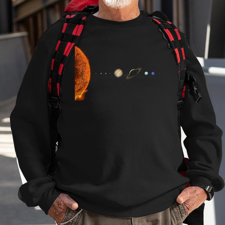 Solar System Nerd Galaxy Science And Planets Astronomy Sweatshirt Gifts for Old Men
