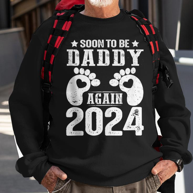 Soon To Be Dad Daddy Again 2024 Sweatshirt Gifts for Old Men