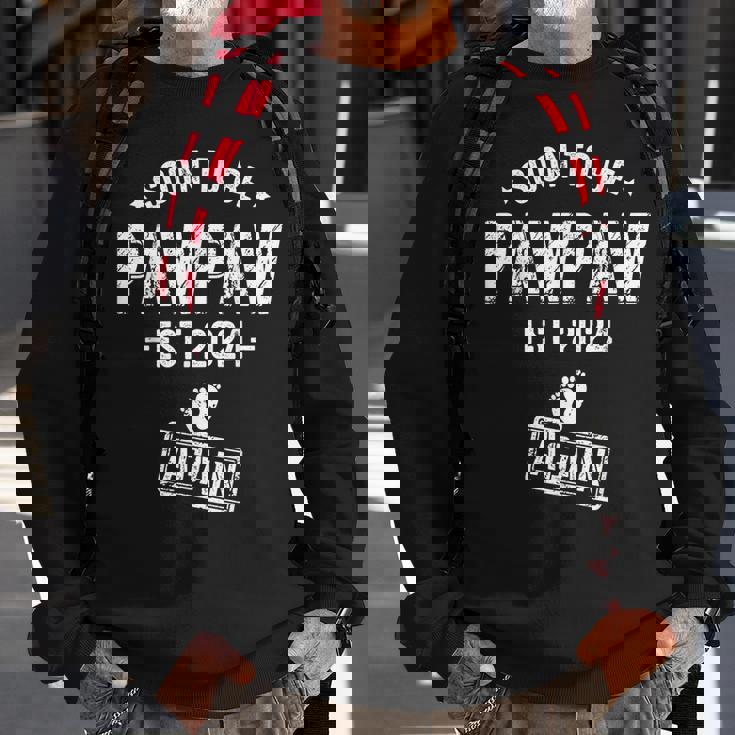 Soon To Be Pawpaw Again Promoted To Pawpaw Again 2024 Sweatshirt Gifts for Old Men