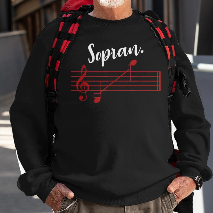 Soprano Singer Soprano Choir Singer Musical Singer Sweatshirt Gifts for Old Men