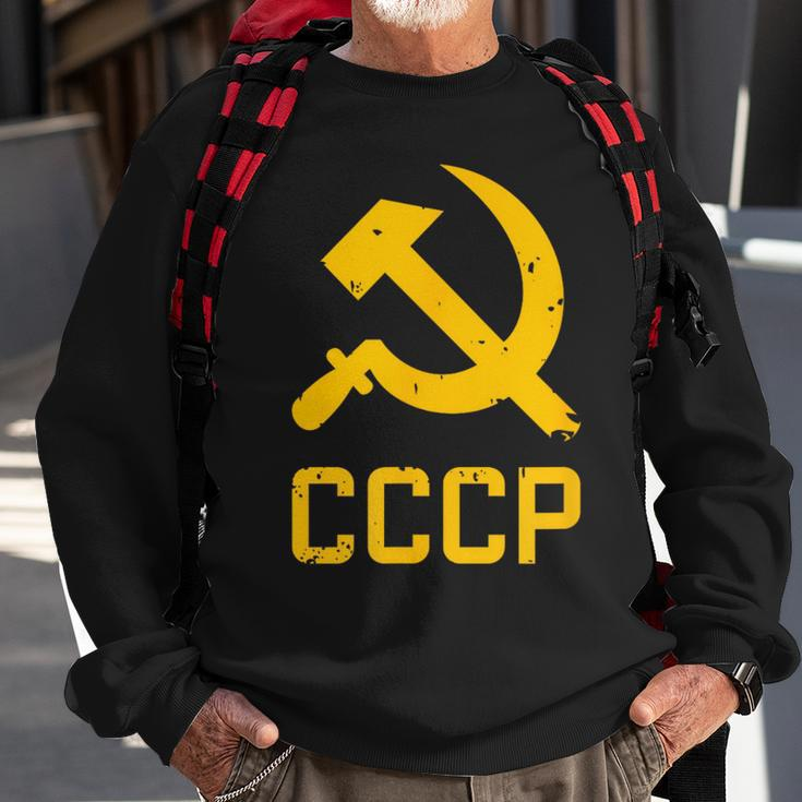 Soviet Union Hammer And Sickle Russia Communism Ussr Cccp Sweatshirt Gifts for Old Men