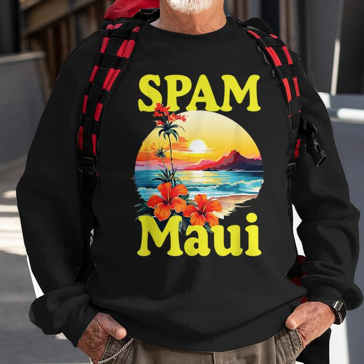 Spam Loves Maui Hawaii Sweatshirt Gifts for Old Men
