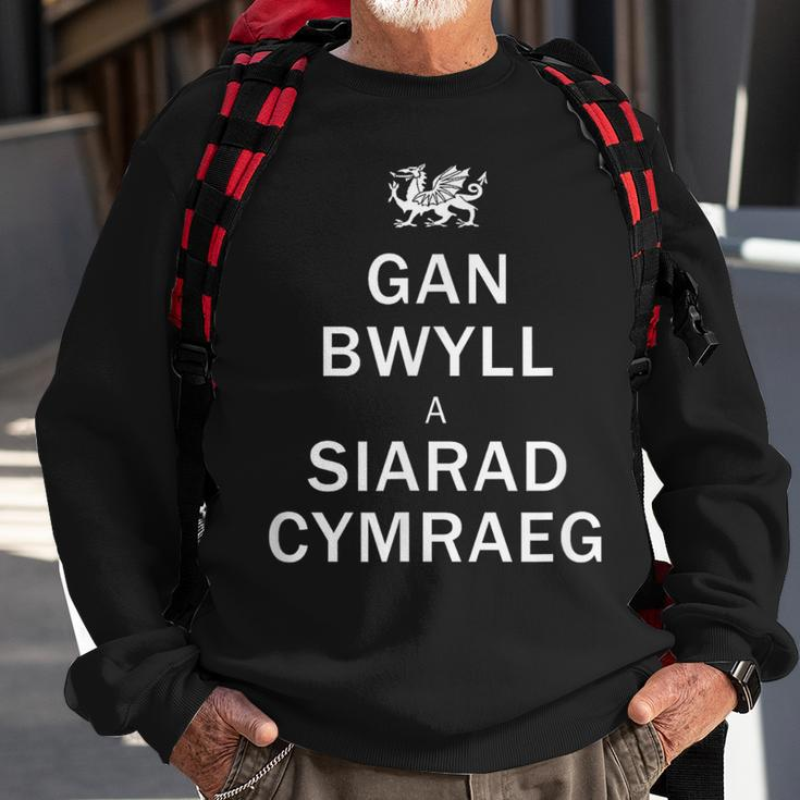 Speak Welsh Keep Calm Language Sweatshirt Gifts for Old Men