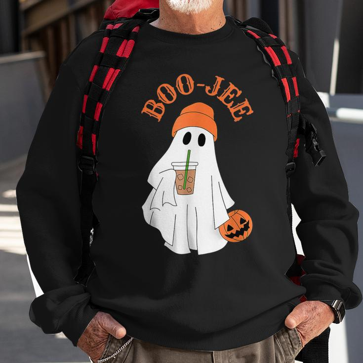 Spooky Season Cute Boujee Ghost Halloween Costume Boo-Jee Sweatshirt Gifts for Old Men