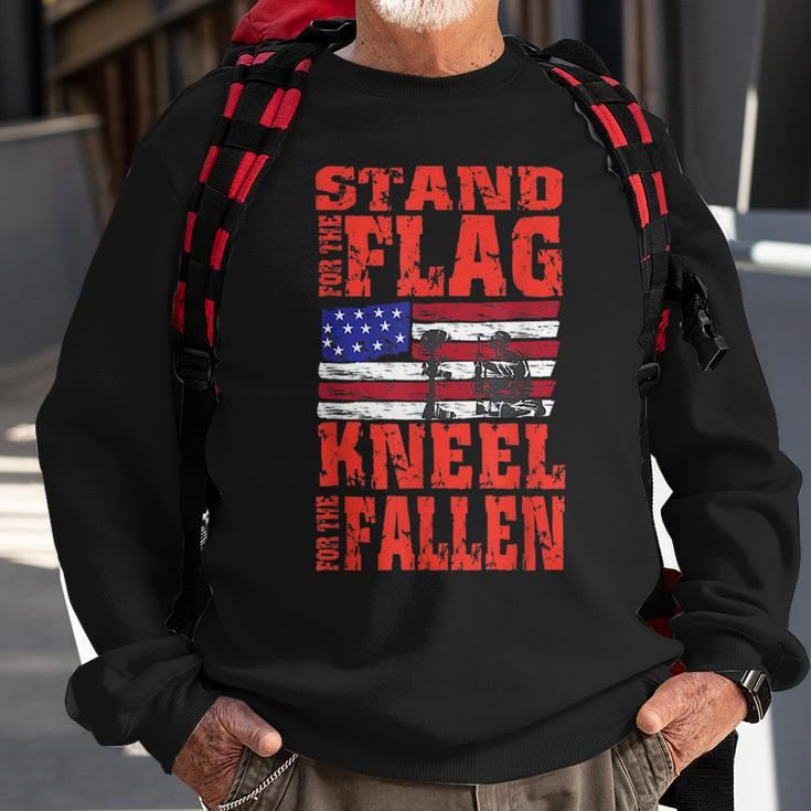 Stand For The Flag Kneel For The Fallen I Soldiers Creed Sweatshirt Gifts for Old Men