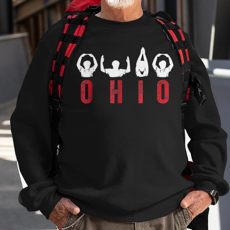 State Of Ohio Cute Proud To Be Ohioan Home Letters Root Sweatshirt Gifts for Old Men