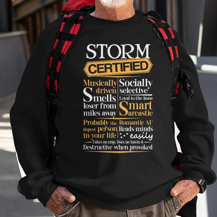 Storm Name Gift Certified Storm Sweatshirt Gifts for Old Men